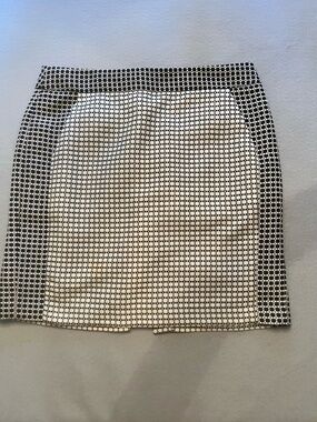 Banana Republic | Mixed Media Tuxedo Polka Dot Pencil Skirt